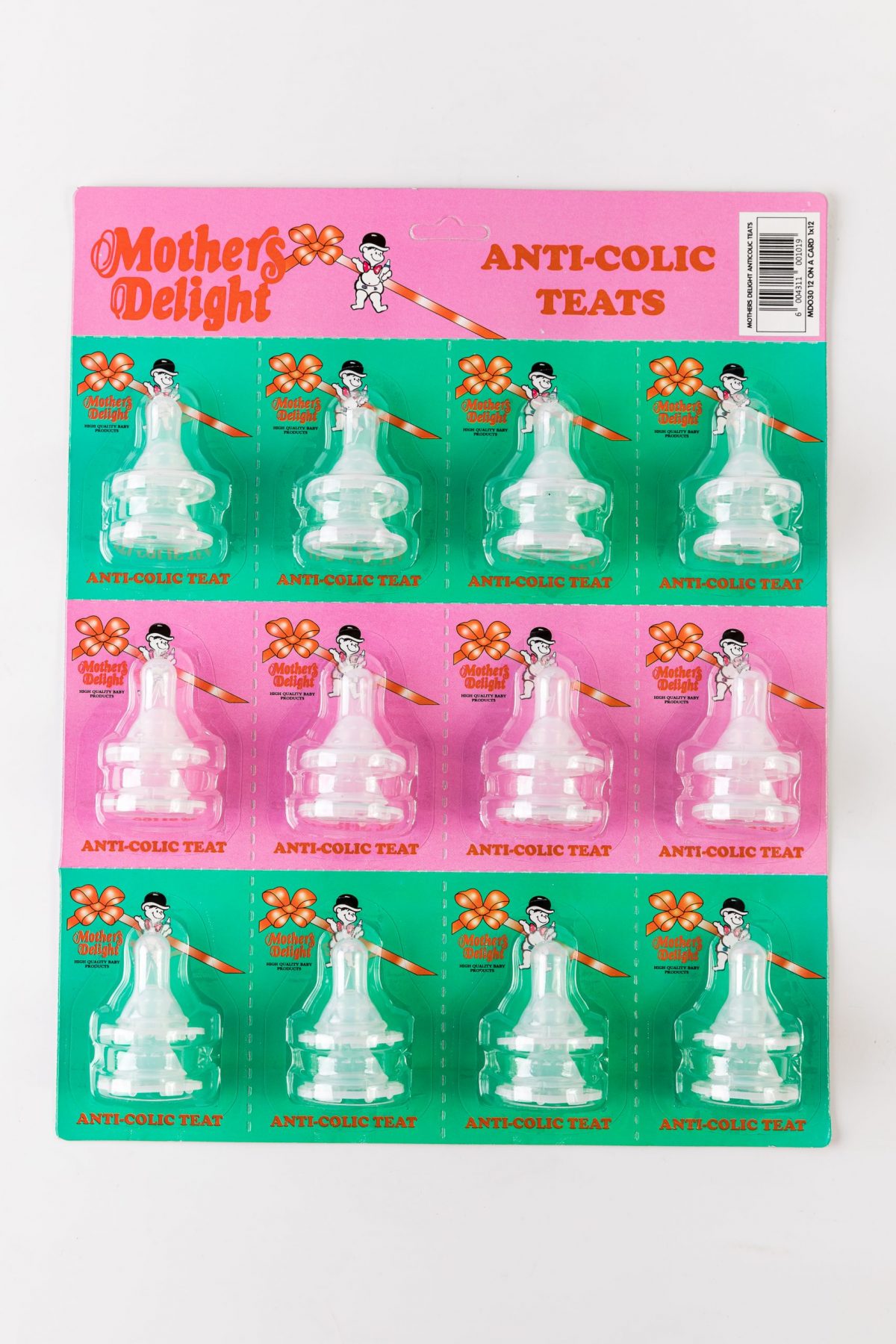 Mother's Delight Teats on Card 2 (Anti-Colic)