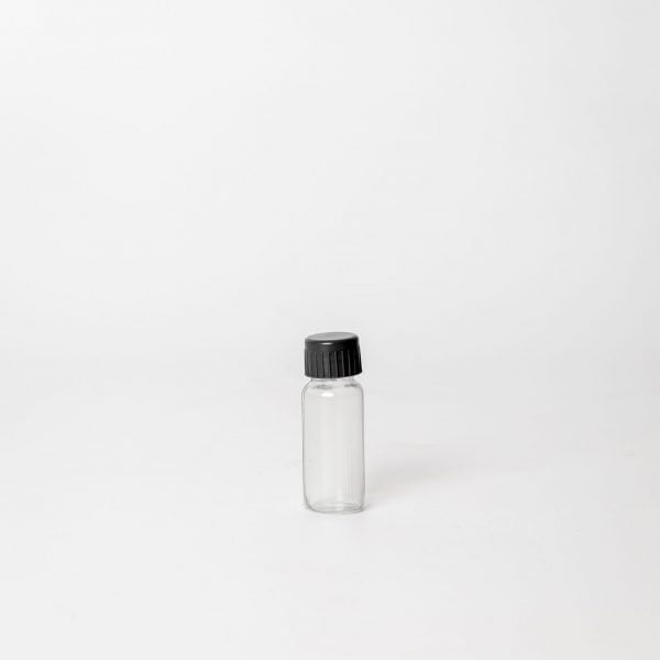Bottle 5ml Medical Glass incl Cap (Black)