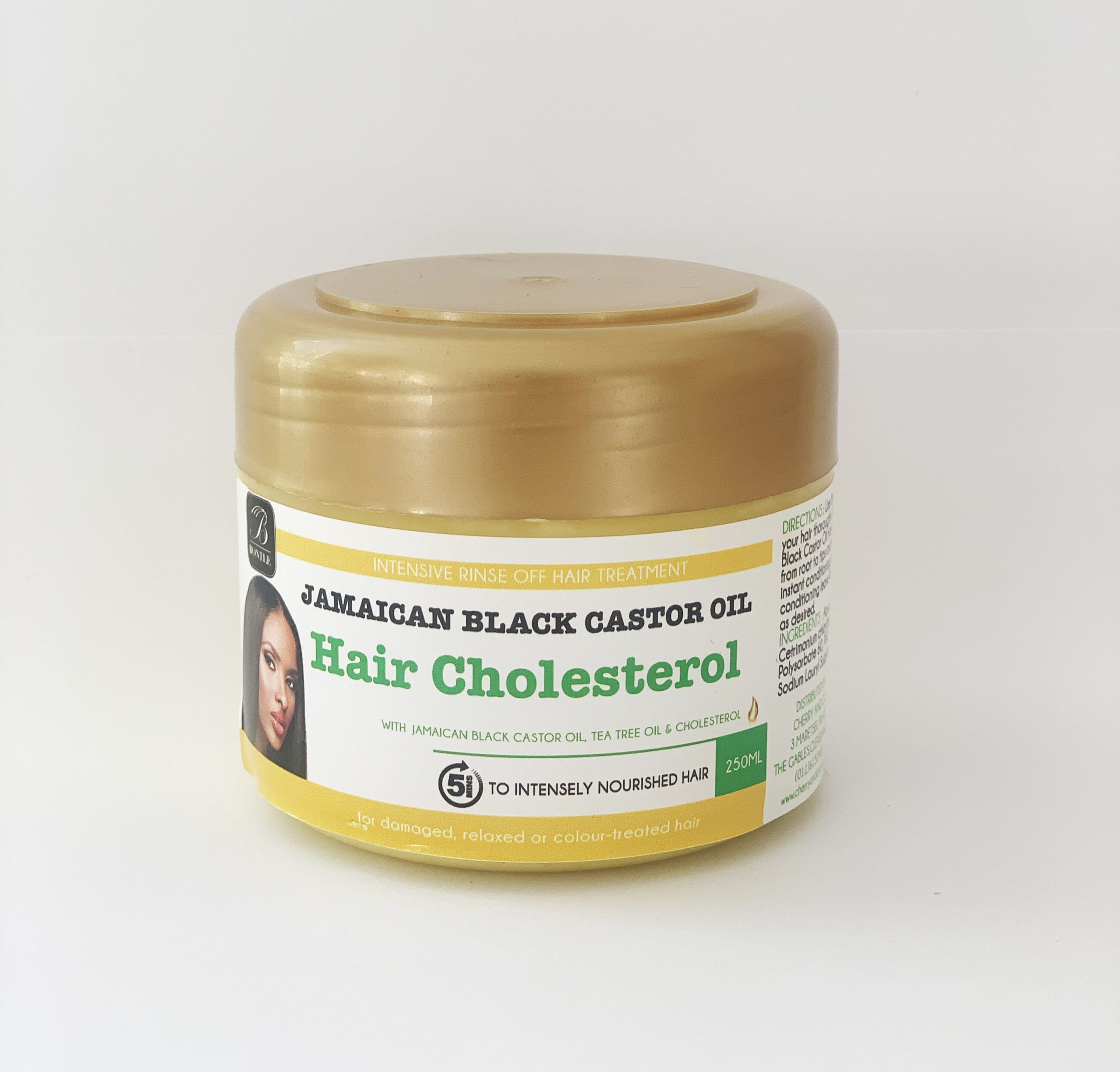 Bontle Hair Cholesterol with Jamaican Black Castor Oil 250ml Case (1 x 36)  - Cherry & Co